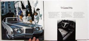 1971 Pontiac Prestige Dealer Brochure Full Line Firebird GTO LeMans White Cover