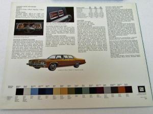 1973 Pontiac Dealer Sales Brochure Folder Catalina Full Size Model