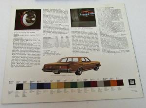 1973 Pontiac Dealer Sales Brochure Folder Bonneville Full Size Wide-Track Model