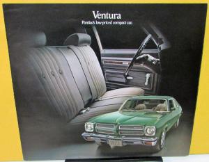 1973 Pontiac Dealer Sales Brochure Folder Ventura Compact Car Custom