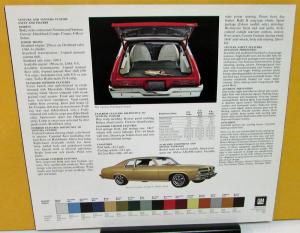 1973 Pontiac Dealer Sales Brochure Folder Ventura Compact Car Custom
