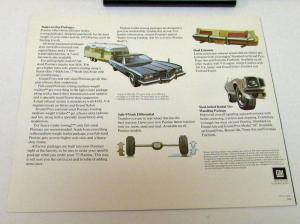 1973 Pontiac Dealer Sales Brochure Folder Options & Accessories Full Line
