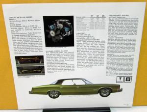 1974 Pontiac Dealer Sales Brochure Folder Catalina Full Size