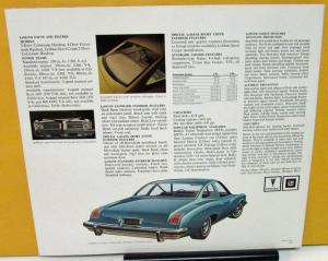 1974 Pontiac Dealer Sales Brochure Folder LeMans Mid-Sized Car