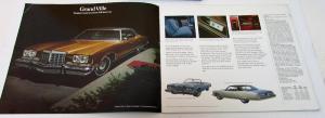 1974 Pontiac Dealer Sales Brochure Full Line Grand Prix Firebird GTO Grand Am