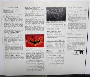 1975 Pontiac Dealer Sales Brochure Firebird Formula Trans Am Red & Silver Cars