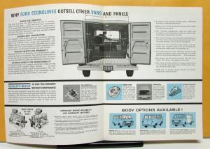 1963 Ford Econoline Van Truck Sales Brochure Folder & Specifications Original