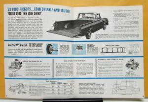 1963 F 250 Pickup Truck Sales Brochure Folder with Specifications Original