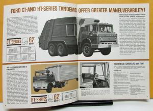 1963 Ford Gas Tandem Axle T CT NT HT 700 750 800 850 950 Sales Brochure Original