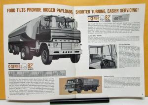 1964 Ford Super Duty Truck Series F N C H 850 950 1000 1100 Sales Brochure Orig