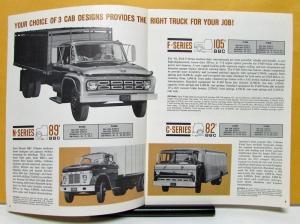 1964 Ford F N C 500 550 600 Medium Duty Truck Series Sales Brochure Original