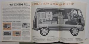 1964 Ford Econoline Van Truck Sales Brochure Folder With Specifications Original