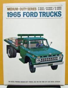 1965 Ford Medium Duty F N C 500 550 600 Truck Sales Brochure Original