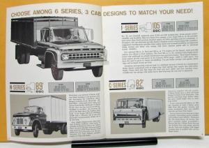 1965 Ford Medium Duty F N C 500 550 600 Truck Sales Brochure Original