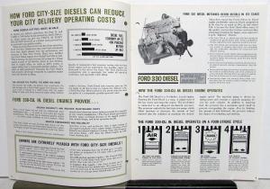 1965 Ford C N 6000 7000 City Size Diesel Beverage Delivery Trucks Sales Brochure