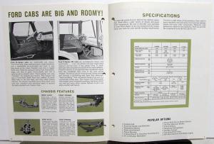 1965 Ford C N 6000 7000 City Size Diesel Beverage Delivery Trucks Sales Brochure