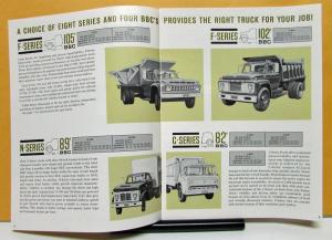1965 Ford Gas Heavy Duty Truck Series F N C 700 750 800 Sales Brochure Original