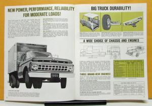 1965 Ford F350 Pickup Stake Platform Chassis Sales Brochure FOLDER Original