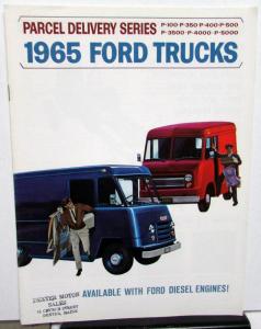 1965 Ford Parcel Delivery P 100 350 400 500 3500 4000 Sales Brochure Original