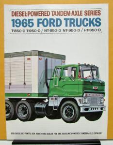 1965 Ford Trucks Models T NT HT 850 950 Tandem Sales Folder