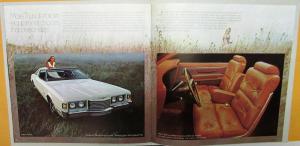 1972 Ford Thunderbird HT Landau S Sunroof Prestige XL Sales Brochure Original