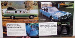 1972 Ford Wagons Gran Torino Pinto Rec Vehicals Wagonmaster XL Sales Brochure