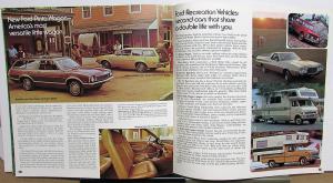 1972 Ford Wagons Gran Torino Pinto Rec Vehicals Wagonmaster XL Sales Brochure