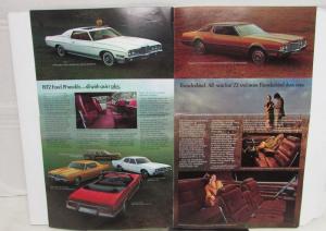 1972 Ford T Bird Mustang Torino Pinto Maverick Full Line XL Sales Brochure