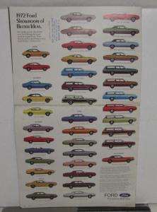 1972 Ford T Bird Mustang Torino Pinto Maverick Full Line XL Sales Brochure