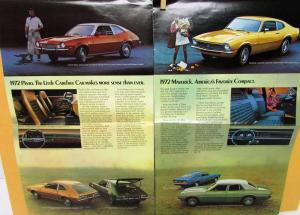 1972 Ford T Bird Mustang Torino Pinto Maverick Full Line XL Sales Brochure