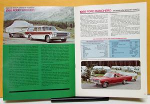 1966 Ford Car Truck RV Brochure Pickup TBird Bronco Wagon Van F 100 250 350 Orig