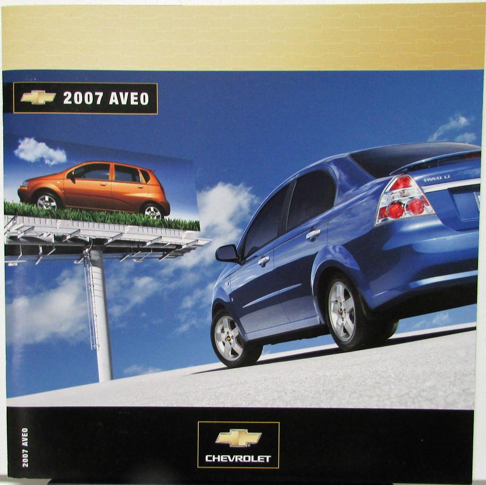 2007 Chevrolet Aveo Canadian Dealer Sales Brochure
