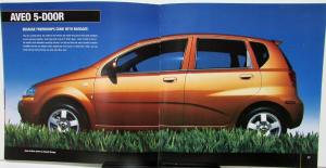 2007 Chevrolet Aveo Canadian Dealer Sales Brochure