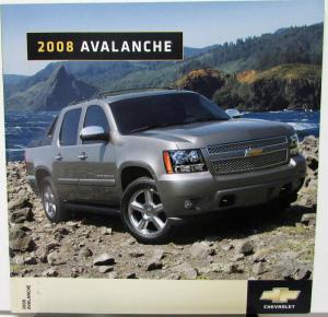 2008 Chevrolet Avalanche Canadian Dealer Sales Brochure