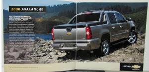 2008 Chevrolet Avalanche Canadian Dealer Sales Brochure