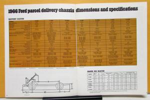 1966 Ford Parcel Delivery Truck P 100 350 400 500 3500 4000 5000 Sales Brochure