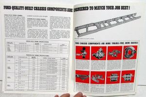 1966 Ford F 800 - 1000 D & T 700 - 8000 Conv Cab HD Truck Sales Brochure Orig