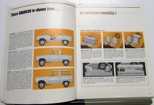 1966 Ford Bronco Truck All Purpose Vehicle Sales Brochure REVISED Jan 1966