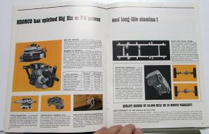 1966 Ford Bronco Truck All Purpose Vehicle Sales Brochure REVISED Jan 1966