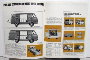 1966 Ford Econoline Van Supervan Pickup Truck Sales Brochure Original Revised
