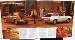 1972 Ford Pinto Sedan Runabout Wagon XL Sales Brochure Color Original