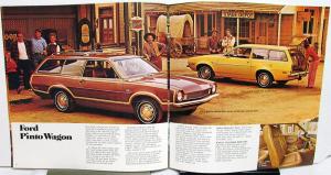 1972 Ford Pinto Sedan Runabout Wagon XL Sales Brochure Color Original