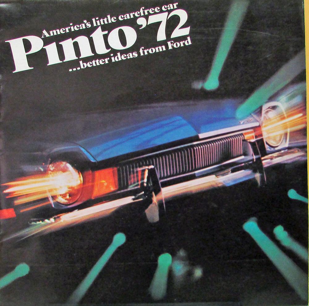 1972 Ford Pinto Sedan Runabout Luxury Decor Group XL Sales Brochure Original