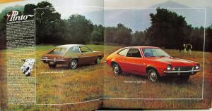 1972 Ford Pinto Sedan Runabout Luxury Decor Group XL Sales Brochure Original