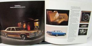 1975 Pontiac Dealer Sales Brochure Grand Ville Brougham Bonneville Catalina GM