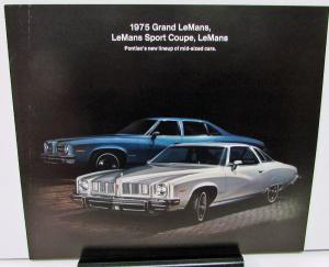 1975 Pontiac Dealer Sales Brochure Grand LeMans Sport Coupe Mid-Size