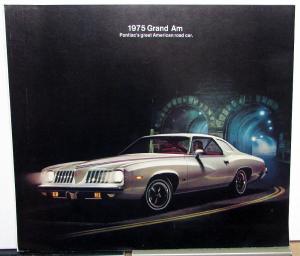 1975 Pontiac Dealer Sales Brochure Grand Am Great American Road Car