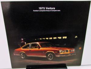 1975 Pontiac Dealer Sales Brochure Ventura Custom Sprint SJ Compact Car