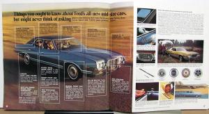 1972 Ford Torino Gran Sport Wagon & Squire XL Color Sales Brochure Original