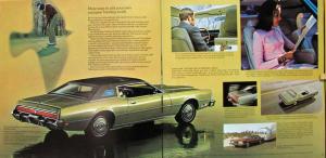 1973 Ford Thunderbird Prestige XL Sales Brochure Die Cut Window Front Cover 8/72
